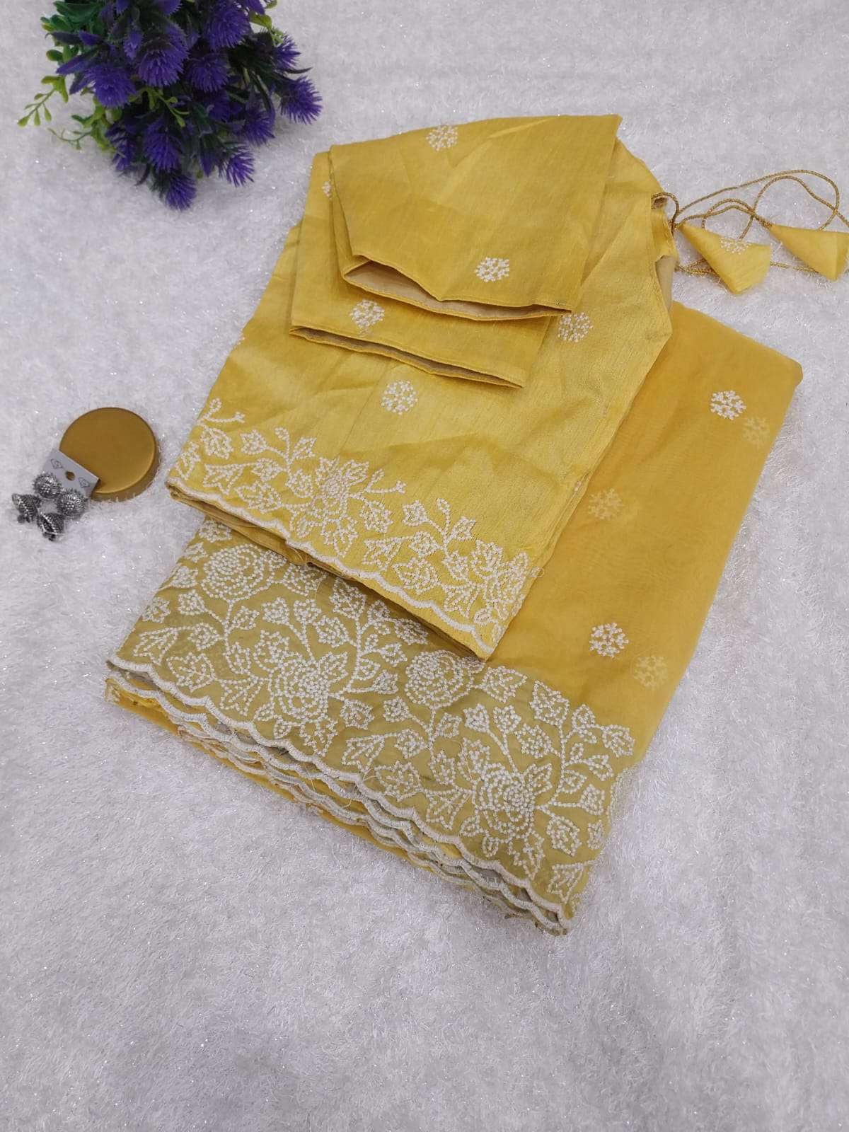 Organza Silk Syf 01 Sarees  Organza Fancy Embroidered Sarees