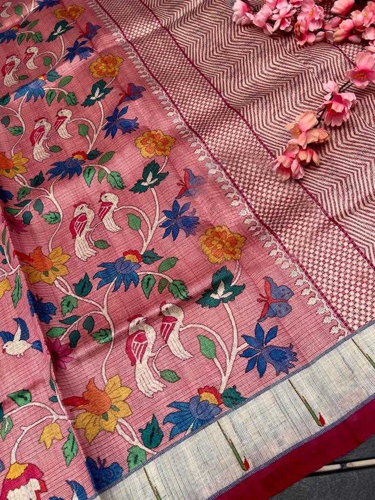 Paithani Silk Kesh101 Ant55 Silk Sarees  Paithani Soft Silk Tussar Silk Sarees