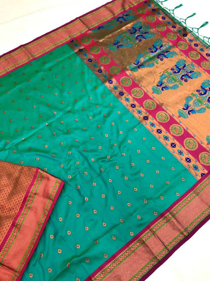 Paithani Silk Kesh182 Rumion Silk Sarees  Paithani Kanjeevaram Silk Soft Silk Sarees