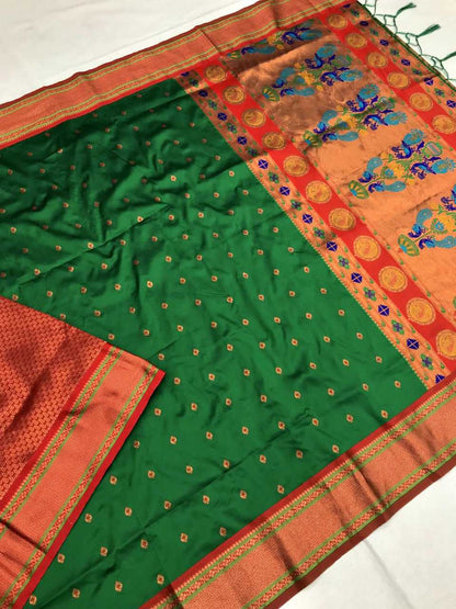 Paithani Silk Kesh182 Rumion Silk Sarees  Paithani Kanjeevaram Silk Soft Silk Sarees