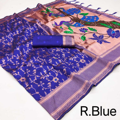 Paithani Silk Kesh190 Fighter Silk Sarees  Paithani Soft Silk Pure Zari Silk Kanchipuram Silk Sarees