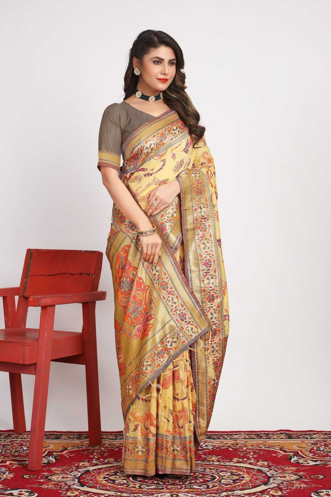 Pashmina Poli  01 Silk Sarees  Soft Silk Traditional Patola Sarees E