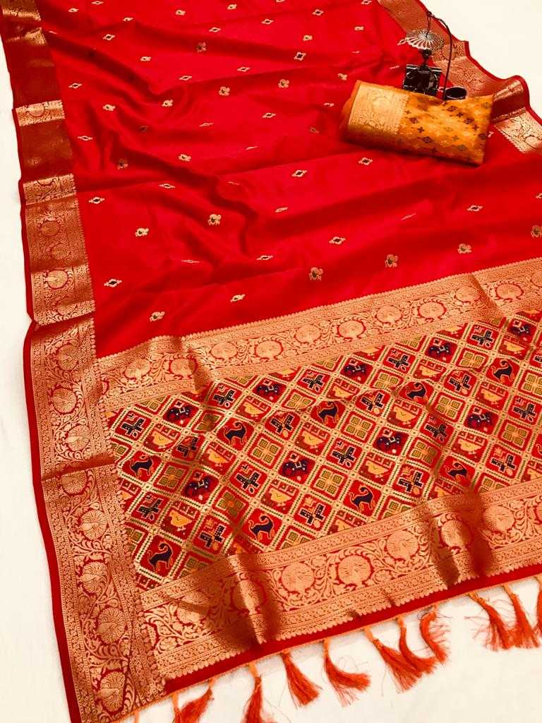 Patola Silk Kesh182 Seltos Silk Sarees  Patola Zari Border Silk Kanchipuram Silk Sarees