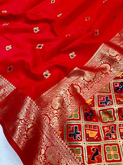 Patola Silk Kesh182 Seltos Silk Sarees  Patola Zari Border Silk Kanchipuram Silk Sarees