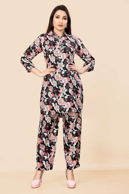 Poly Cotton Rin153 7139 Western Wear  Co-Ord Set