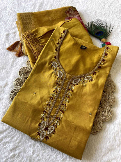 Premium Roman Silk Kesh137 330 Suits & Dresses  Ladies Silk Party Wear Ladies Diwali Collections Suits