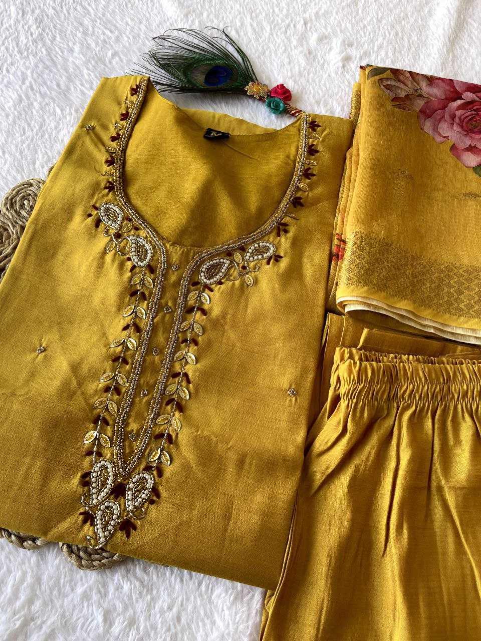 Premium Roman Silk Kesh137 330 Suits & Dresses  Ladies Silk Party Wear Ladies Diwali Collections Suits