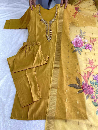 Premium Roman Silk Kesh137 330 Suits & Dresses  Ladies Silk Party Wear Ladies Diwali Collections Suits