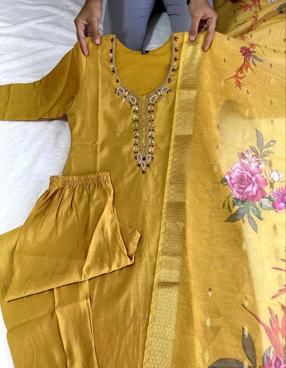 Premium Roman Silk Kesh137 330 Suits & Dresses  Ladies Silk Party Wear Ladies Diwali Collections Suits