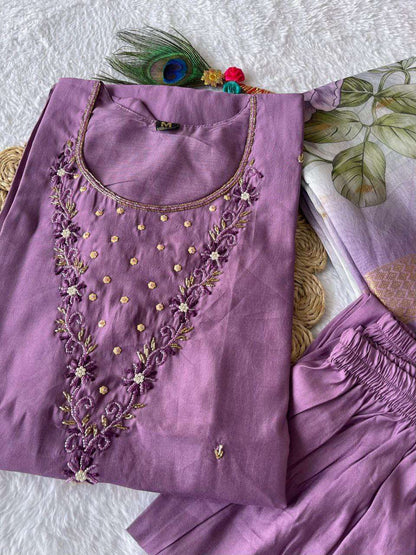 Premium Roman Silk Kesh137 333 Suits & Dresses  Ladies Silk Embroiedery Diwali Collections Suits