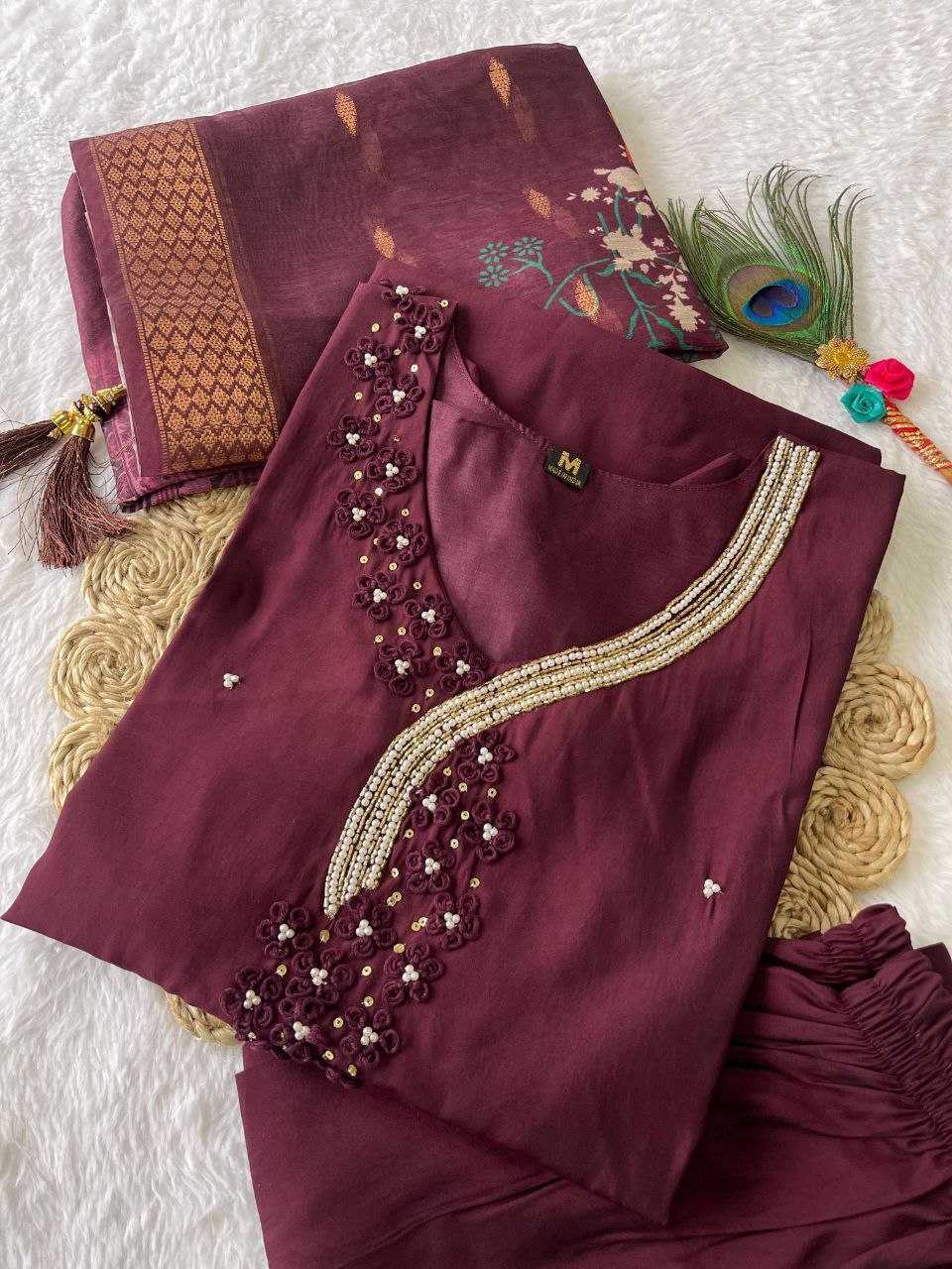 Premium Roman Silk Kesh137 334 Suits & Dresses  Ladies Silk Wedding Diwali Collections Suits