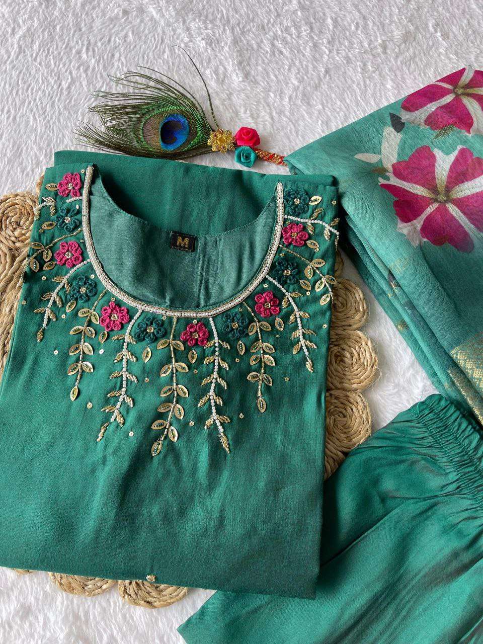 Premium Roman Silk Kesh137 339 Suits & Dresses  Ladies Silk Ladies Wedding Zari Work Diwali Collections Suits