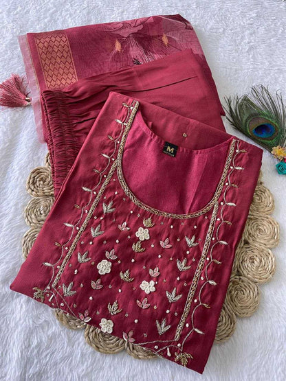 Premium Roman Silk Kesh137 341 Suits & Dresses  Ladies Silk Ladies Wedding Diwali Collections Suits