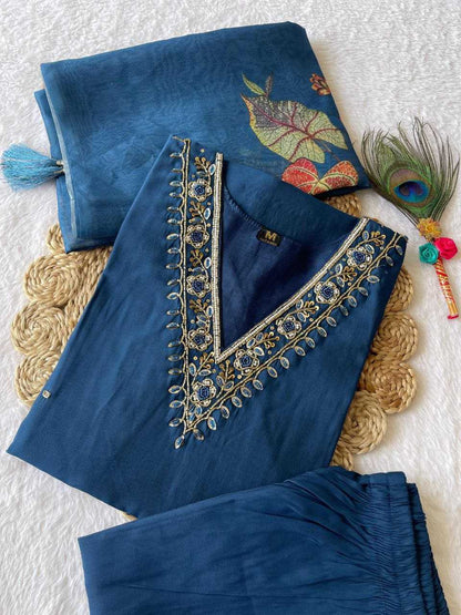 Premium Roman Silk Kesh137 354 Suits & Dresses  Ladies Silk Ladies Party Wear Diwali Collections Suits