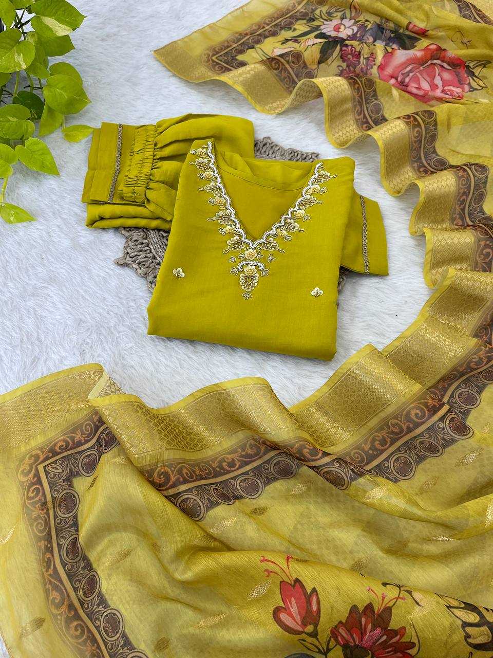 Premium Roman Silk Kesh240 386 Suits & Dresses  Ladies Silk Long Kurti Mehendi Suits Manufacture