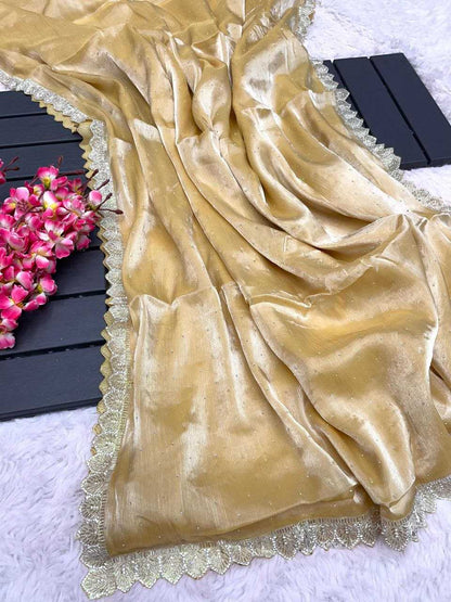 Pure Burberry Silk Rmp 323  Saree