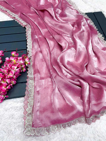 Pure Burberry Silk Rmp 323  Saree