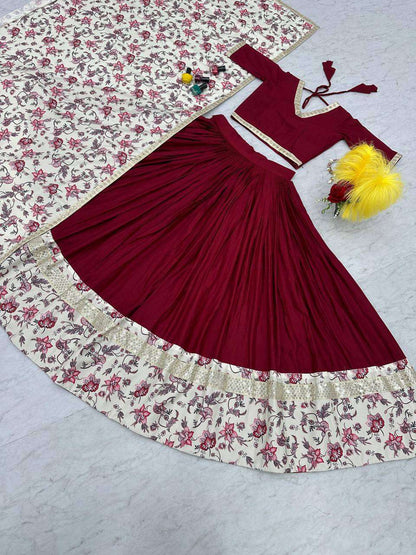 Pure Cotton Kesh119 N06 Lehengas  Fancy Traditional Printed Lehengas