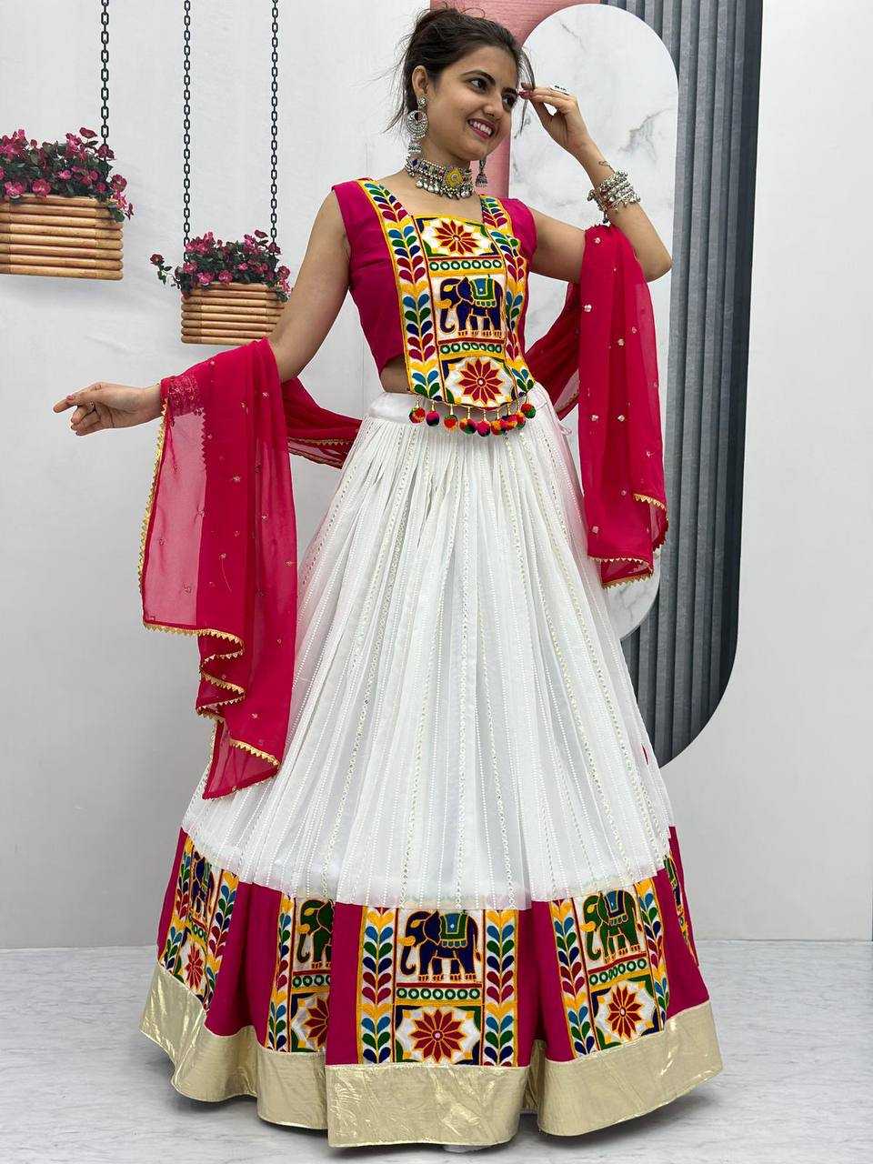 Pure Cotton Kesh120 150 Lehengas  Traditional Navratri Chaniya Choli Lehengas