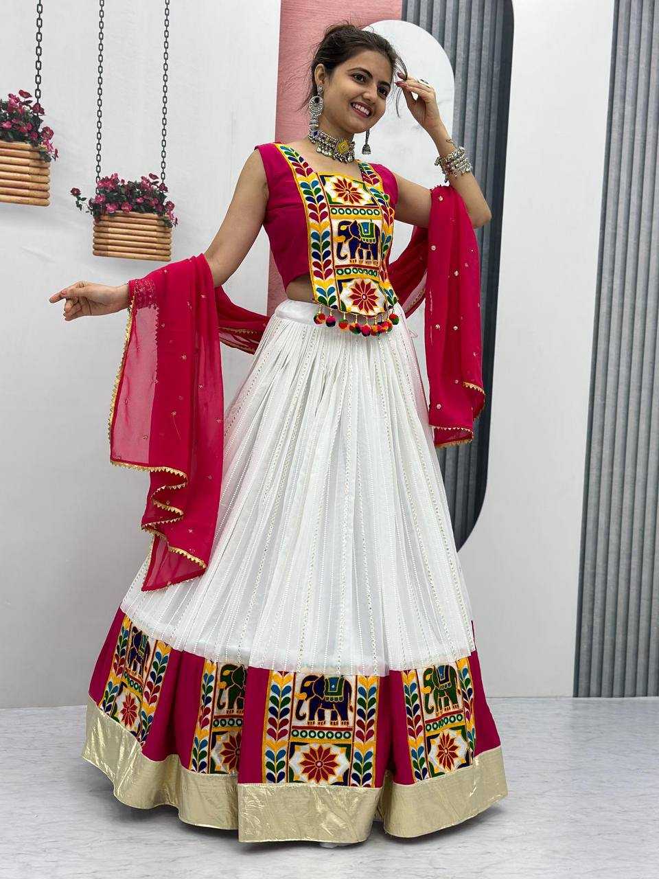 Pure Cotton Kesh120 150 Lehengas  Traditional Navratri Chaniya Choli Lehengas