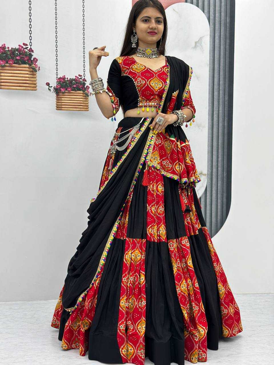 Pure Cotton Kesh120 157 Lehengas  Traditional Printed Navratri Chaniya Choli