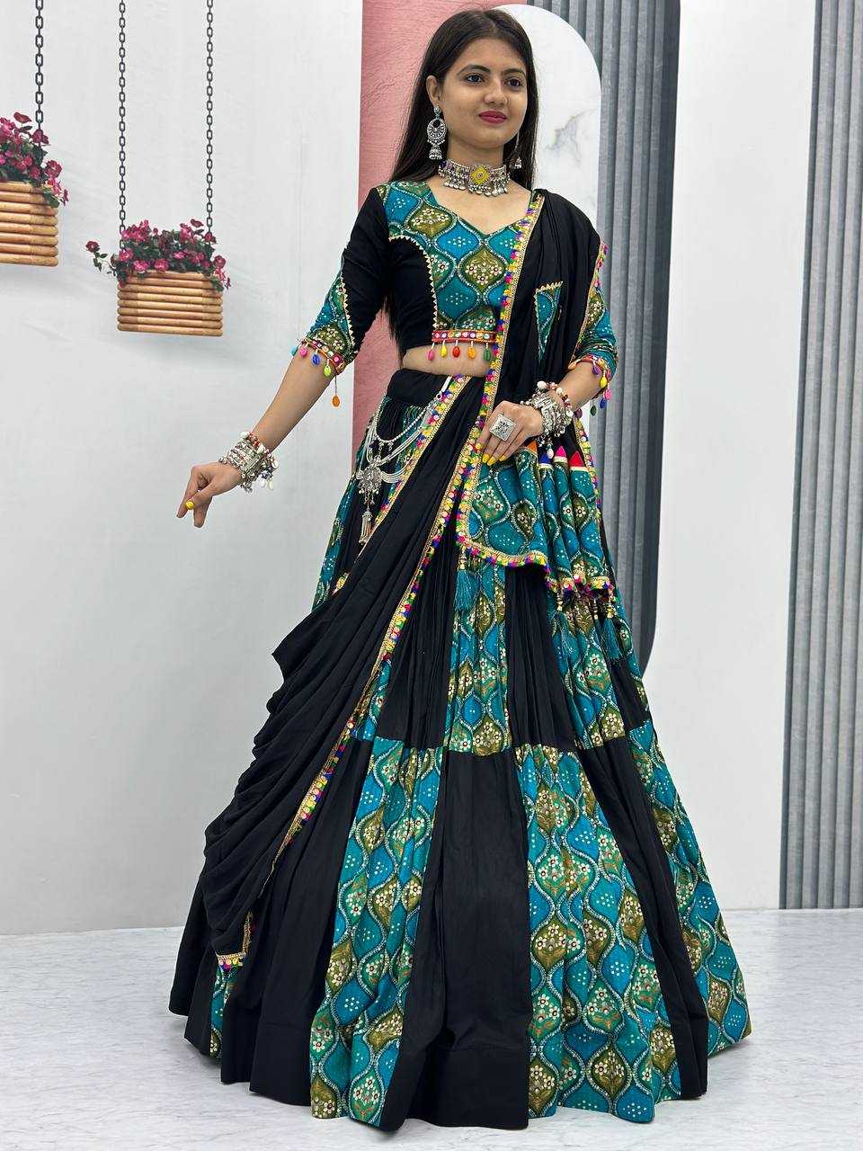 Pure Cotton Kesh120 157 Lehengas  Traditional Printed Navratri Chaniya Choli