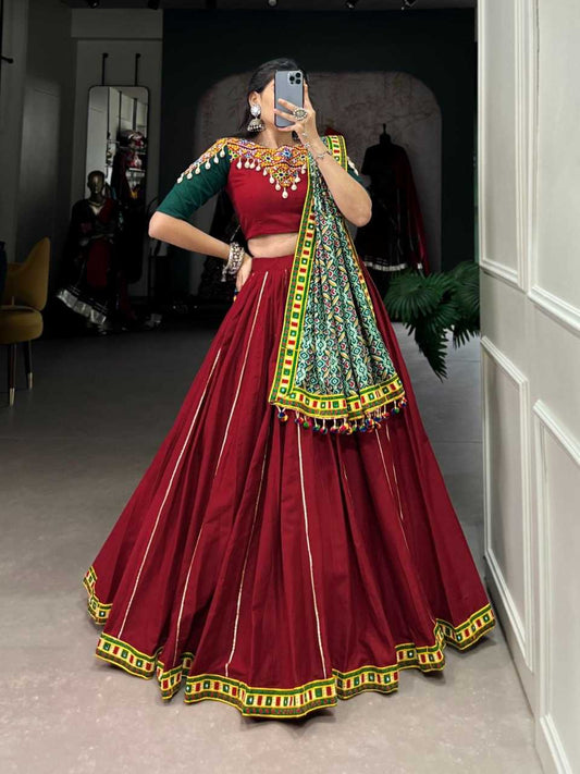 Pure Cotton Kesh134 1672 Lehengas  Traditional Navratri Chaniya Choli Lehengas