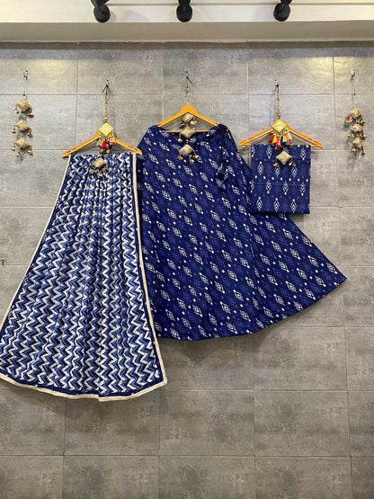 Pure Cotton Kesh179 Ahb53 Lehengas  Traditional Printed Lehengas