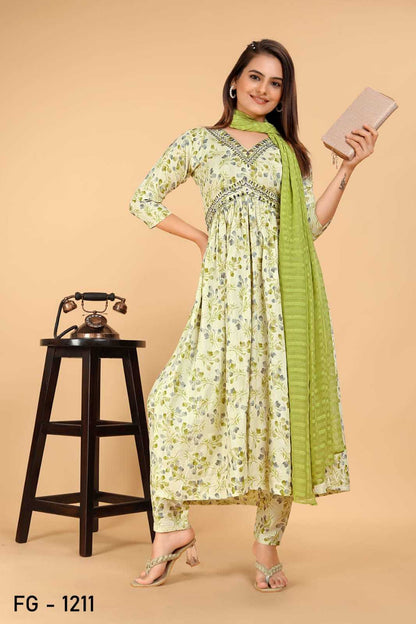 Pure Cotton Ksb 1212 Suits & Dresses  Printed Cotton Anarkali Suits