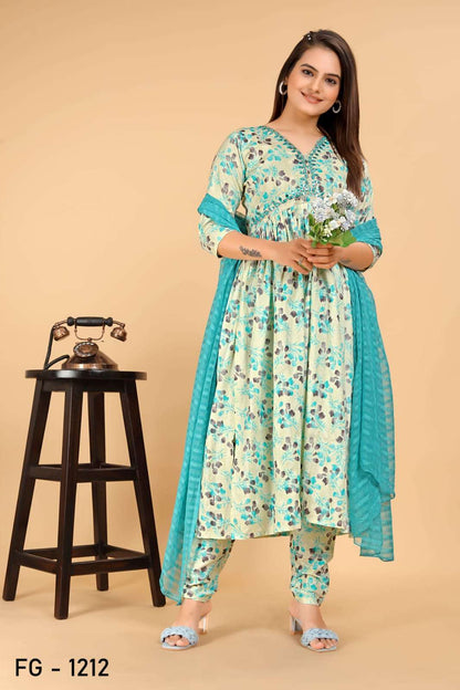 Pure Cotton Ksb 1212 Suits & Dresses  Printed Cotton Anarkali Suits