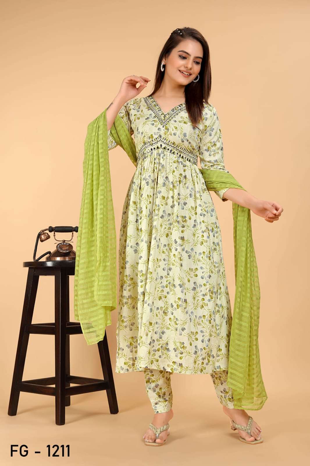 Pure Cotton Ksb 1212 Suits & Dresses  Printed Cotton Anarkali Suits