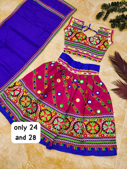 Pure Cotton Rin115 More Mirar Kids Wear  Kids Lehengas Kids Lehenga Choli