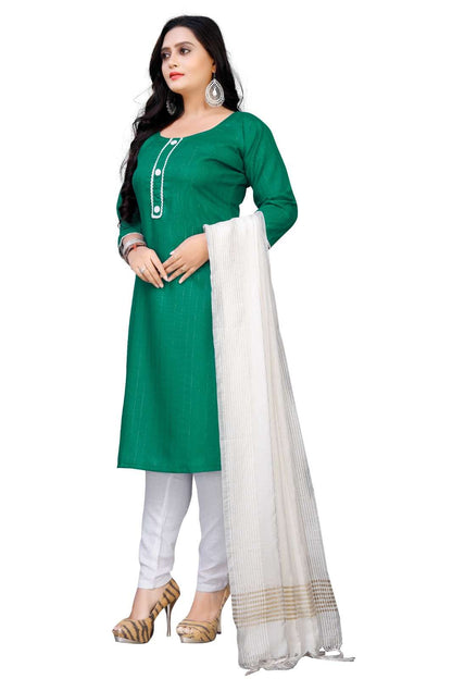 Pure Cotton Rin191 Twinkle Suits & Dresses  Ladies Cotton Zari Work Suits