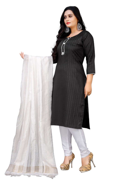 Pure Cotton Rin191 Twinkle Suits & Dresses  Ladies Cotton Zari Work Suits