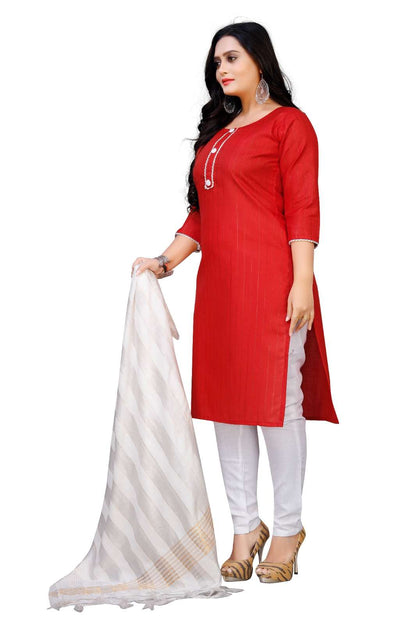 Pure Cotton Rin191 Twinkle Suits & Dresses  Ladies Cotton Zari Work Suits