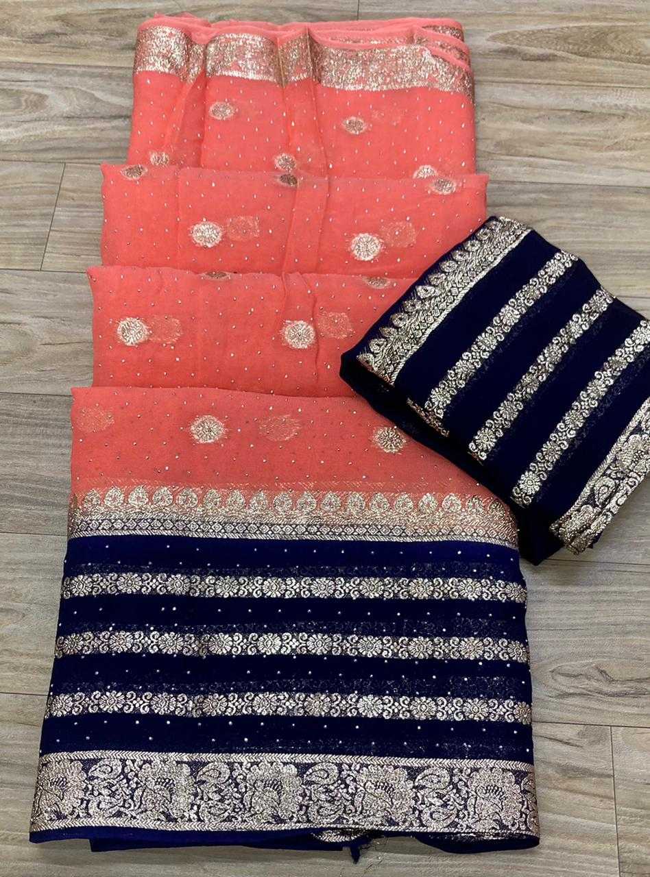 Pure Jorhat Nsd 41 Sarees  Fancy Butta Zari Border Sarees