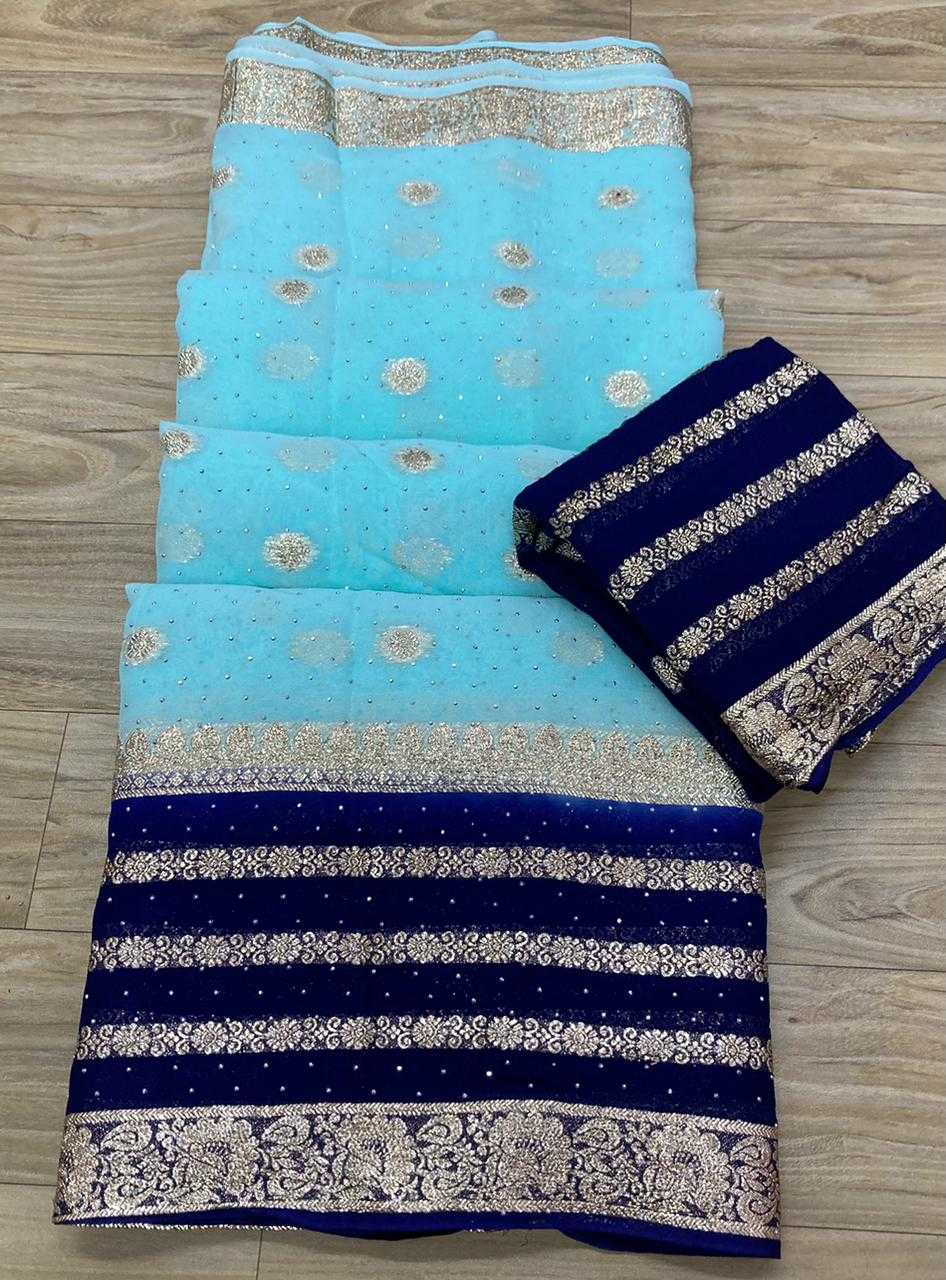 Pure Jorhat Nsd 41 Sarees  Fancy Butta Zari Border Sarees