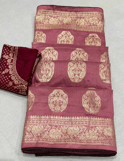 Pure Jorhat Rin152 Nsd70 Sarees  Ladies Butta Zari Border Zari Sarees