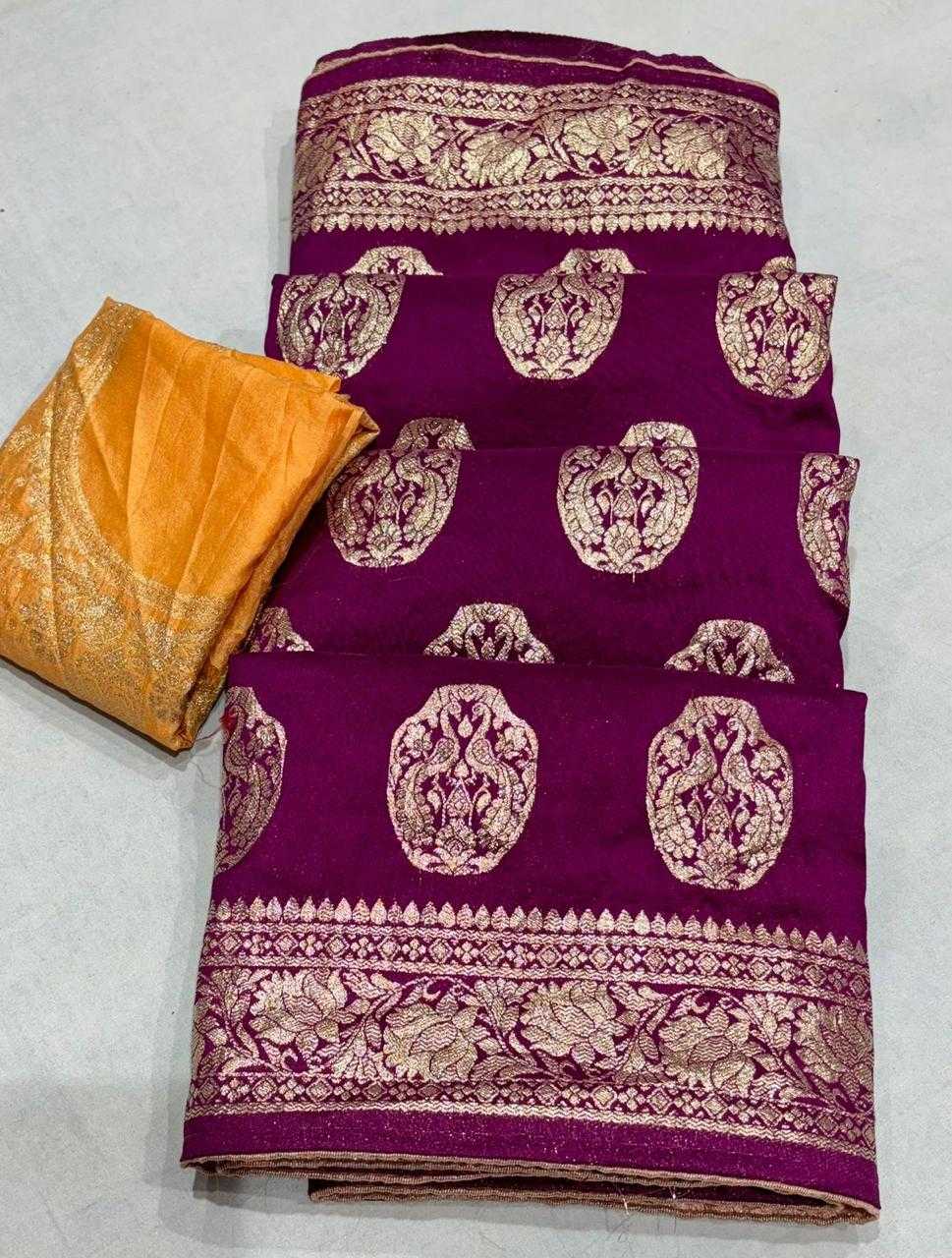 Pure Jorhat Rin152 Nsd70 Sarees  Ladies Butta Zari Border Zari Sarees