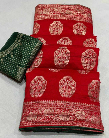 Pure Jorhat Rin152 Nsd70 Sarees  Ladies Butta Zari Border Zari Sarees