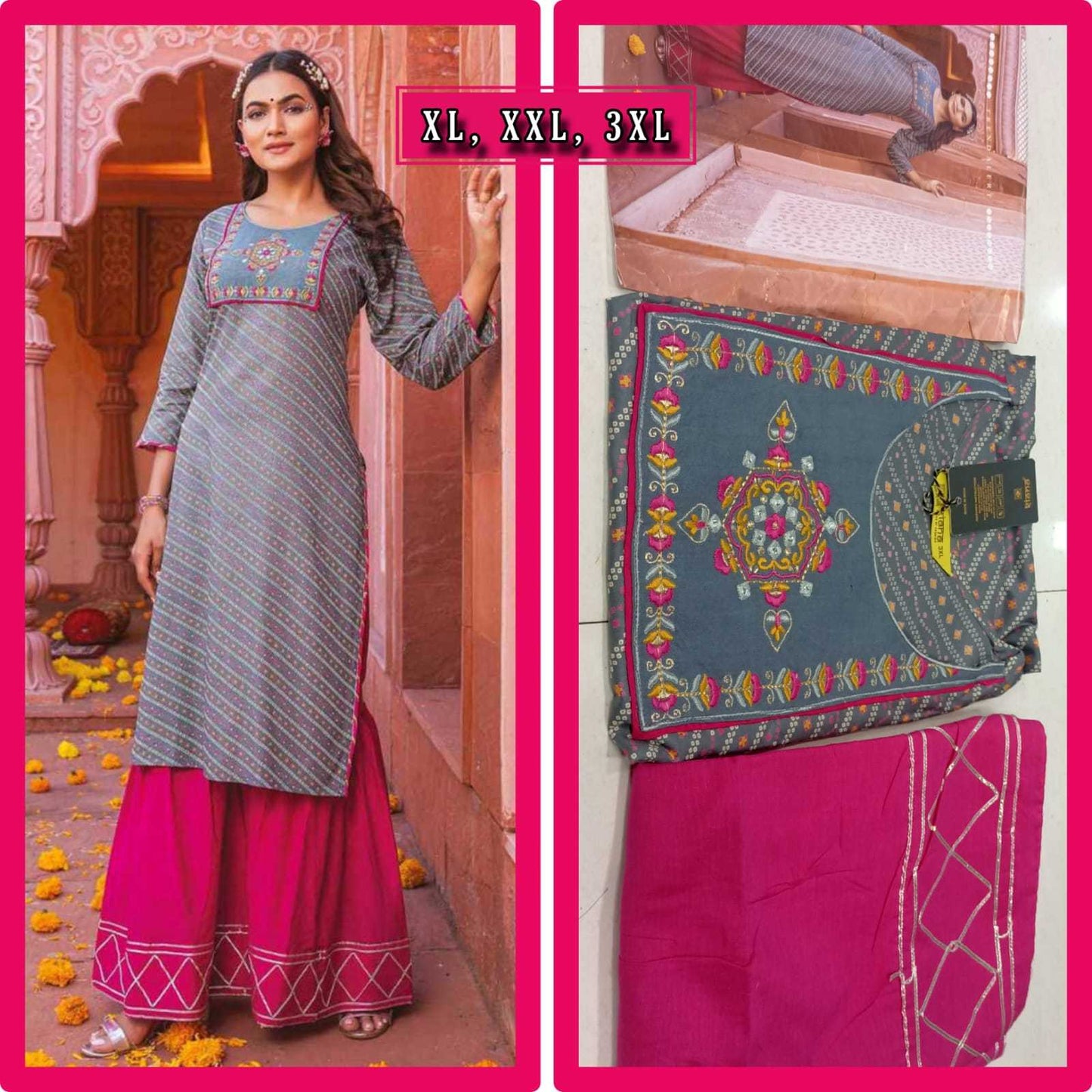 Pure Rayon Rgr Bandhani  Kurtis