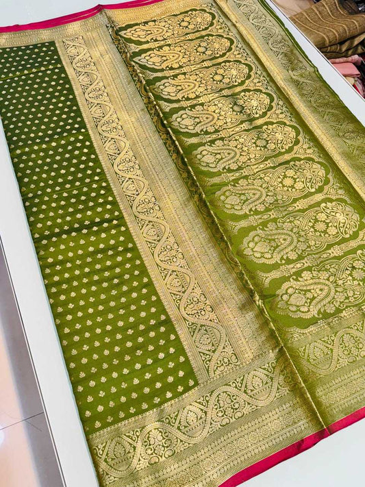 Pure Silk Pcf 04 Silk Sarees  Kanjeevaram Soft Silk Handloom Sarees