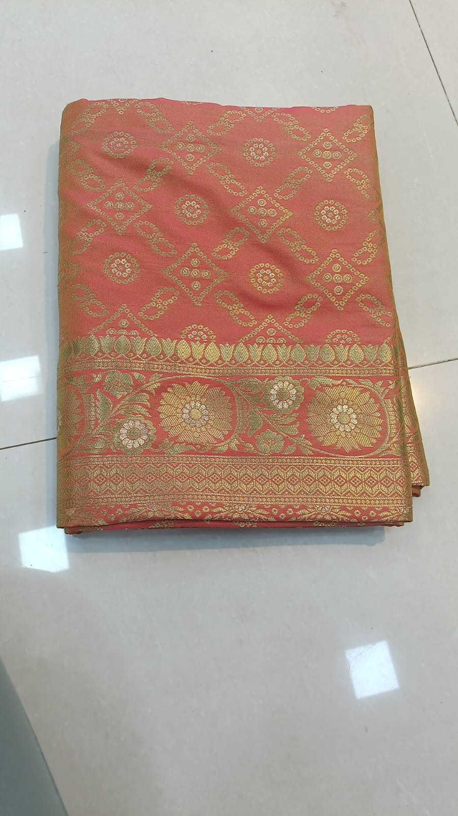 Pure Silk Rin159 Polibandhani Silk Sarees  Pure Silk Soft Silk Traditional Heavy Silk Sarees