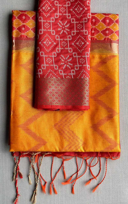 Pure Silk Rin163 Rae43 Silk Sarees  Pure Silk Ikkat Traditional Silk Printed Silk Sarees