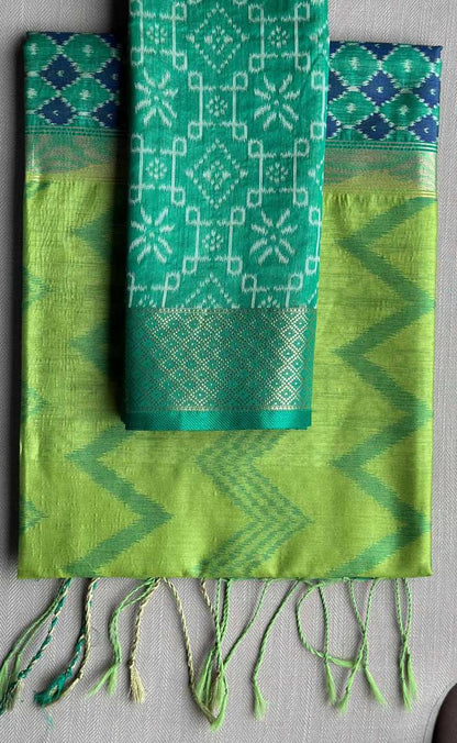 Pure Silk Rin163 Rae43 Silk Sarees  Pure Silk Ikkat Traditional Silk Printed Silk Sarees