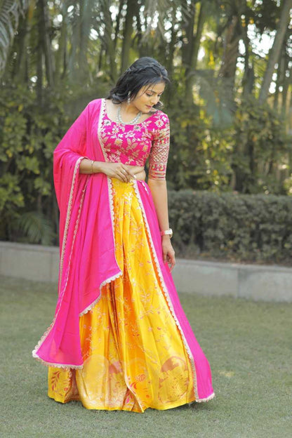 Pure Silk Rpvr Trend Lehengas  Traditional Lehengas E