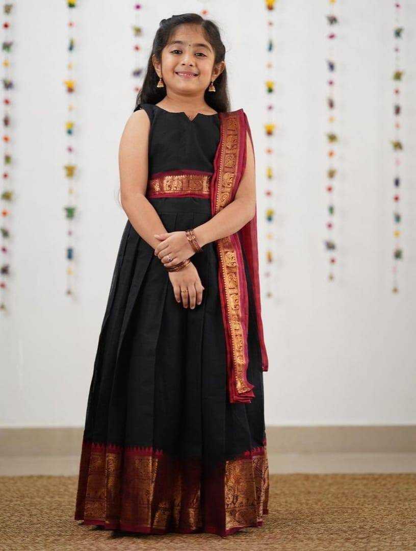 Pure Silk Srm 21  Kids Lehenga