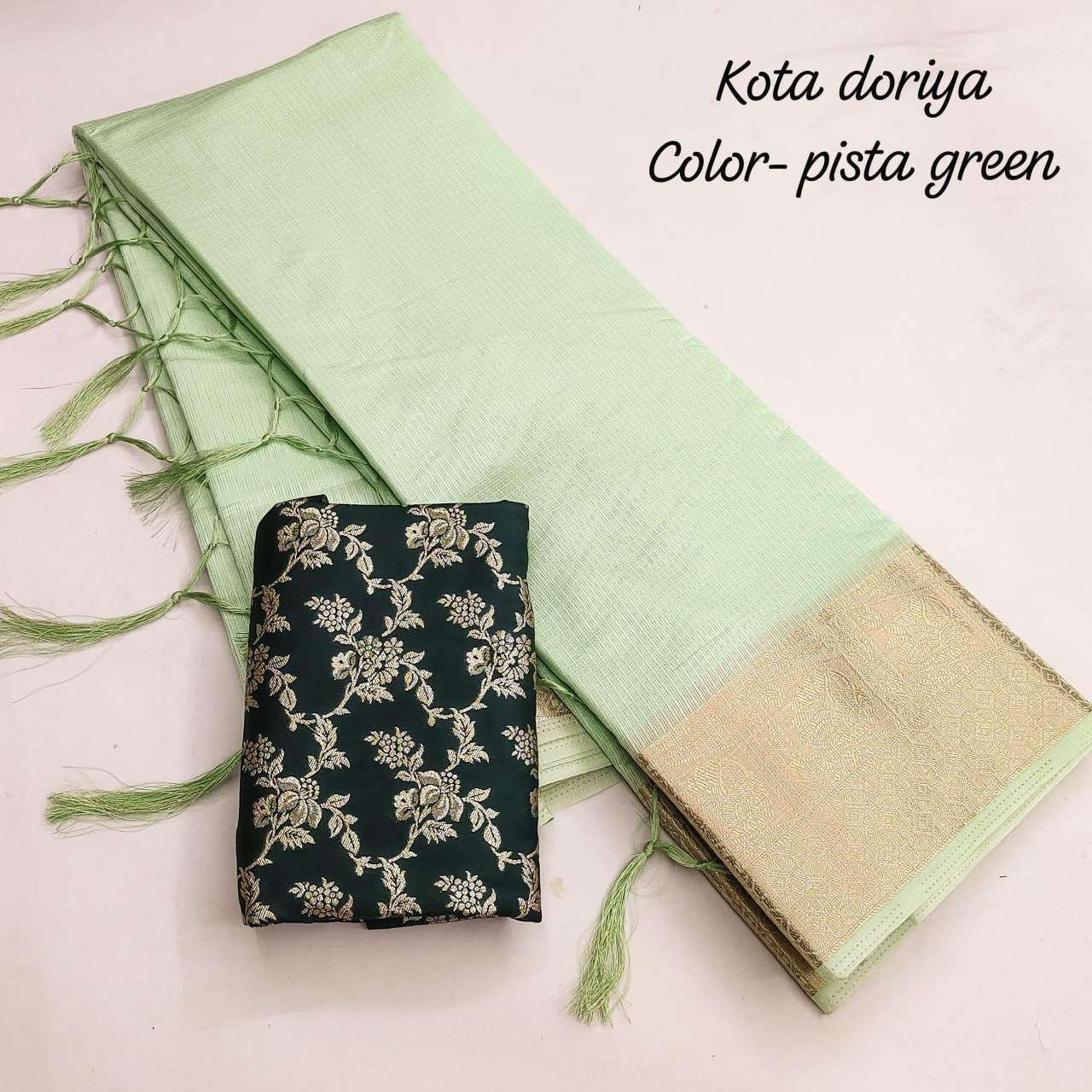 Pure Soft Rin118 Rgk36 Sarees  Kota Doria Jacquard Zari Border Sarees