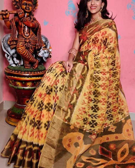 Pure Soft Rin166 Rrw25 Sarees  Printed Ladies Ikaat Sarees