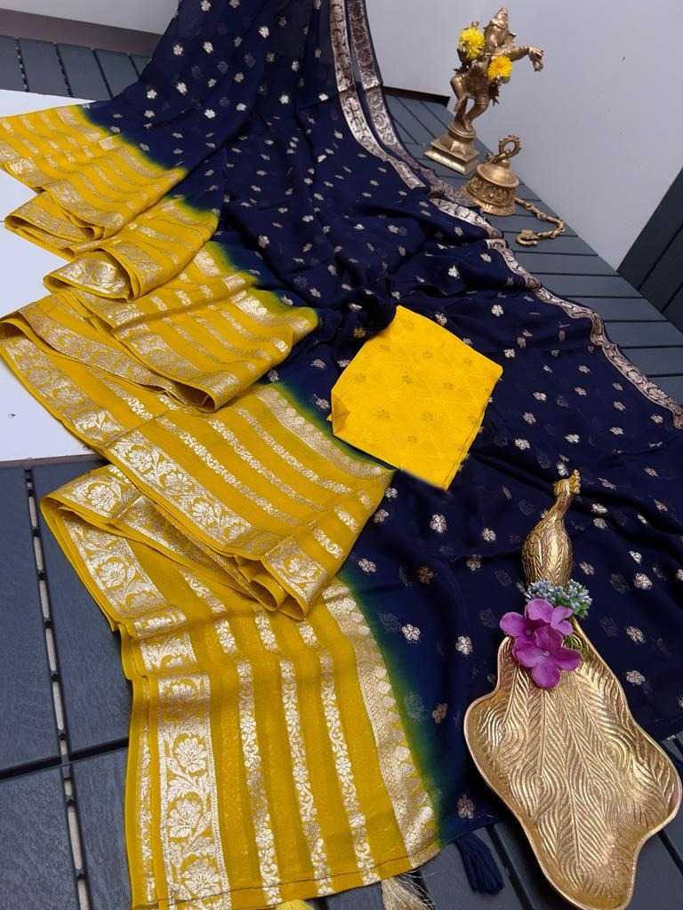 Pure Viscos Kesh101 Ant17 Sarees  Georgette Zari Border Viscose Sarees